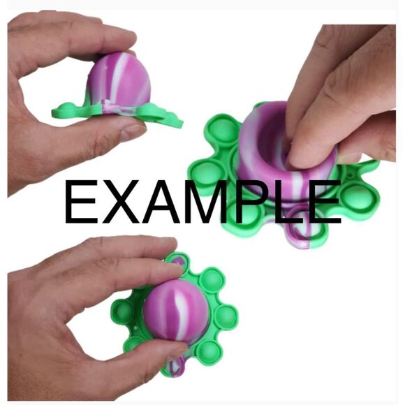 ☀️3/$12☀️ Pink Reversible Octopus Bubble Pop Stress Relief Fidget Toy - Picture 6 of 7